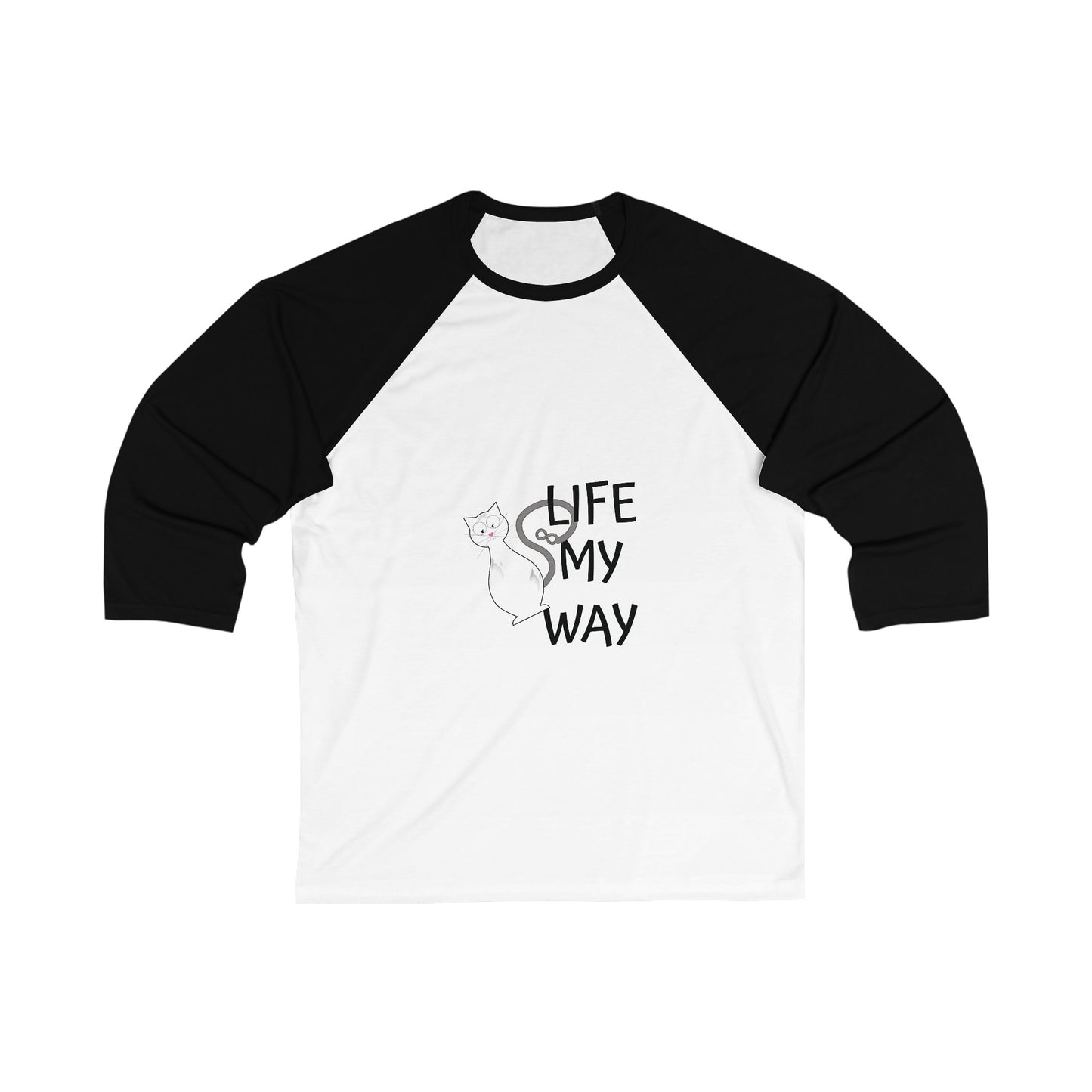 Unisex 3\4 Sleeve Baseball Tee