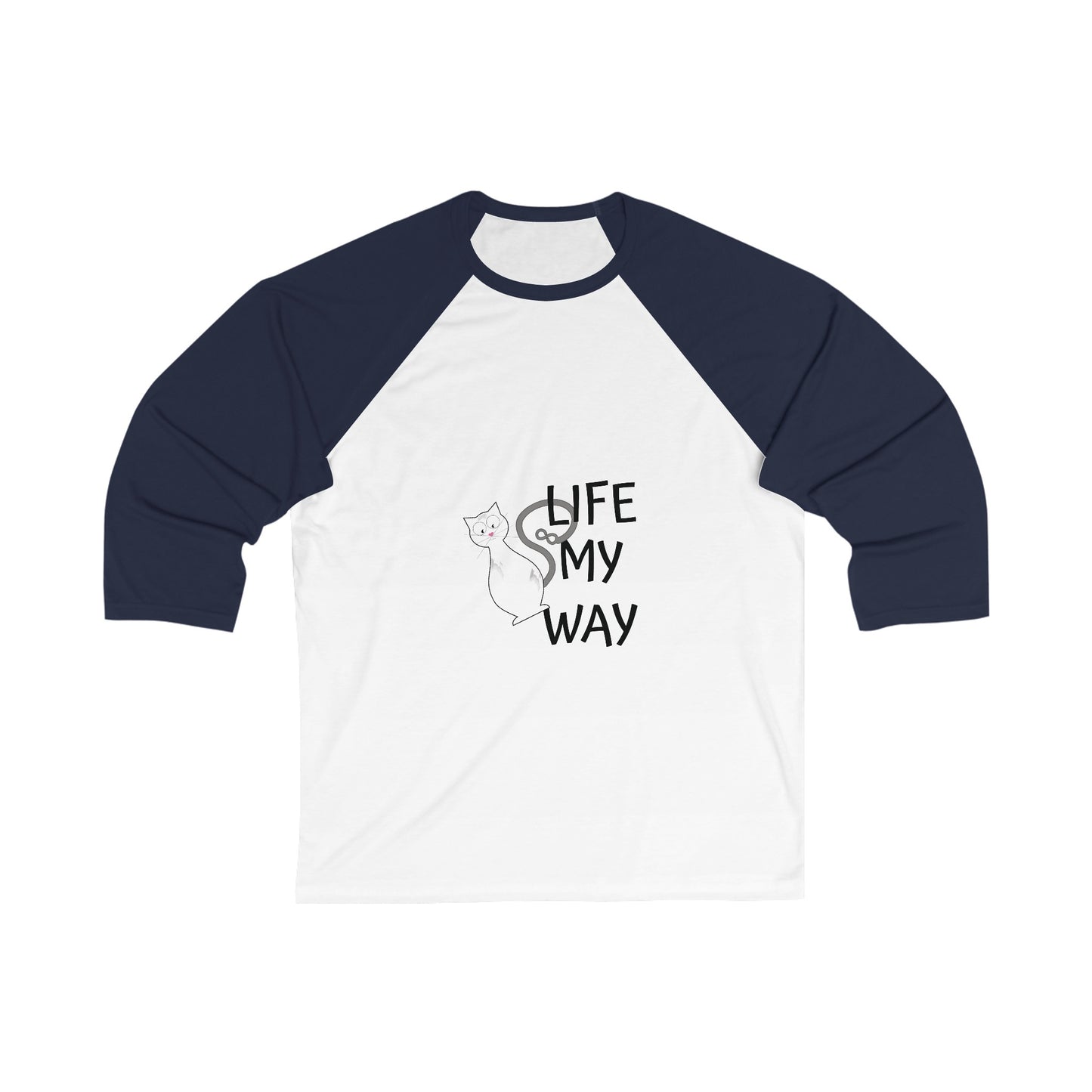 Unisex 3\4 Sleeve Baseball Tee